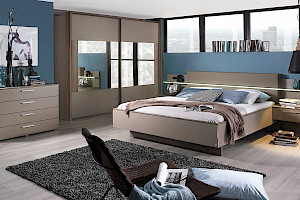 Schlafzimmer Z17605 - Lack matt, Eiche Sanremo Dekor