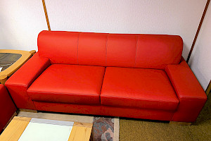 Couchgruppe - Lederlook rot