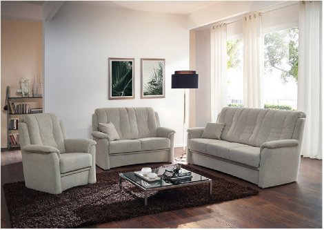 Polstergarnitur Z21887 - Stoffbezug beige