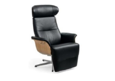 Drehsessel Z22090-1 - Leder, Fußstütze