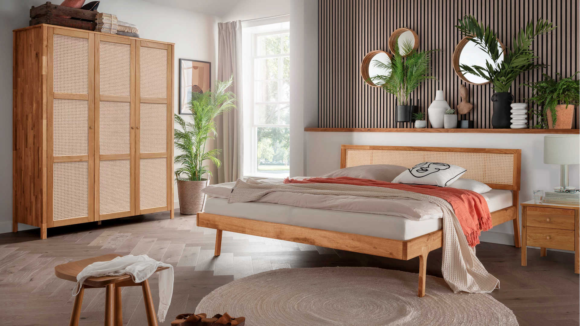 Schlafzimmer massiv Wildeiche Z22177