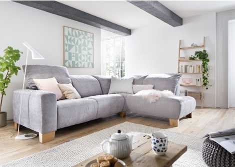 Polstergarnitur Stoff grau Z22261