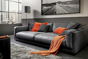 Polstergarnitur Z22286 - Leder, bequem