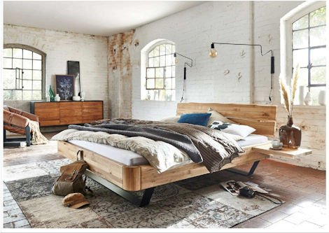 Massivholzbett Z22369 - Eiche geölt, 180x200cm