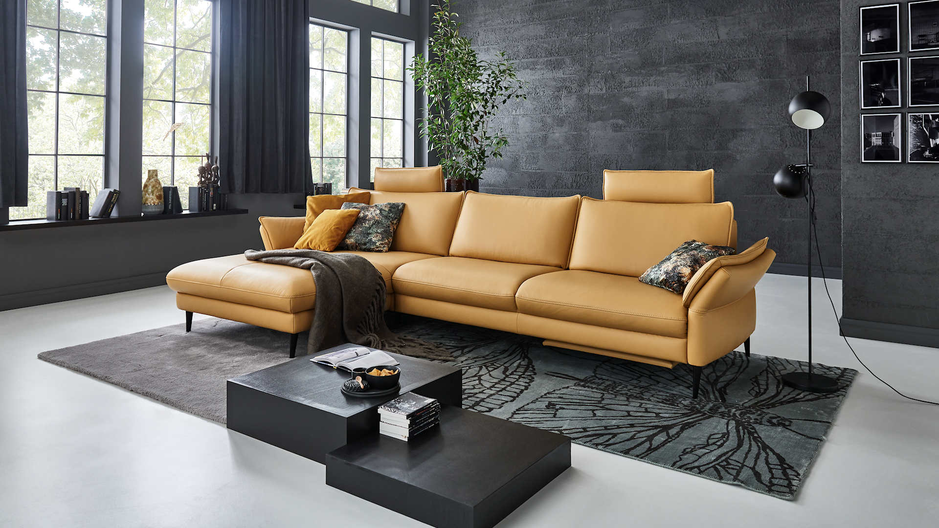 Ledersofa Z22217