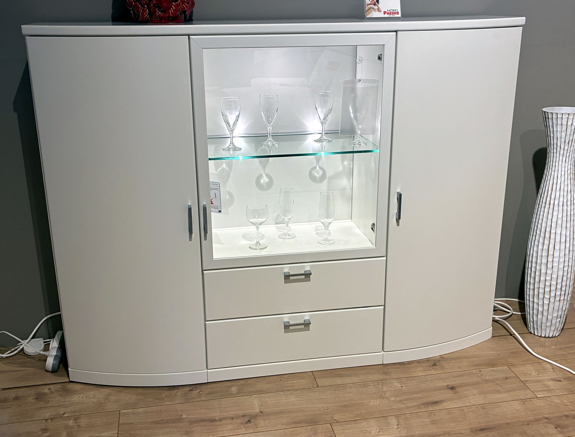 Musterring KIRA Sideboard in Lack matt weiß