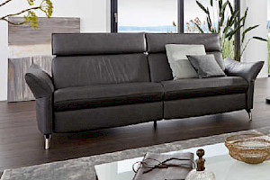 Ledersofa Z22786 - 2,5 Sitzer mit Funktion